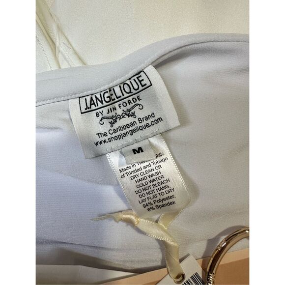NWT J.Angelique Valeria Mini Dress in White solid Knit Size M $295 - Picture 10 of 10